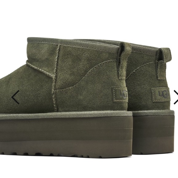 UGG CLASSIC ULTRA MINI PLATFORM FOREST NIGHT WOMENS Size 7 - Picture 2 of 8